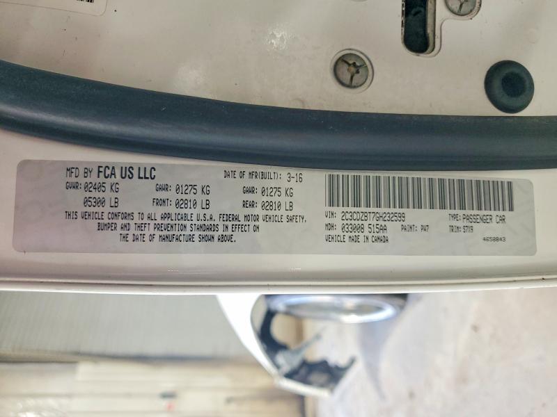 2016 Dodge Challenger მანქანა იყიდება აუქციონზე, vin: 2C3CDZBT7GH232599, აუქციონის ნომერი: 41701506