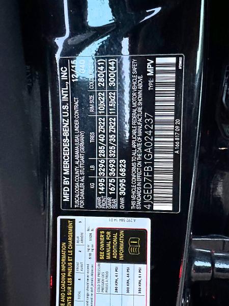 Продаж на аукціоні авто 2016 Mercedes-benz Gle Coupe, vin: 4JGED7FB1GA024237, номер лоту: 47800646