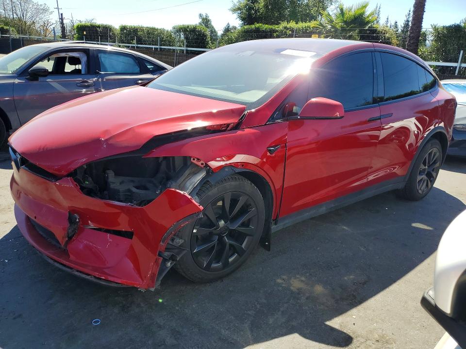 2022 Tesla Model X მანქანა იყიდება აუქციონზე, vin: 7SAXCDE51NF341856, აუქციონის ნომერი: 46244836