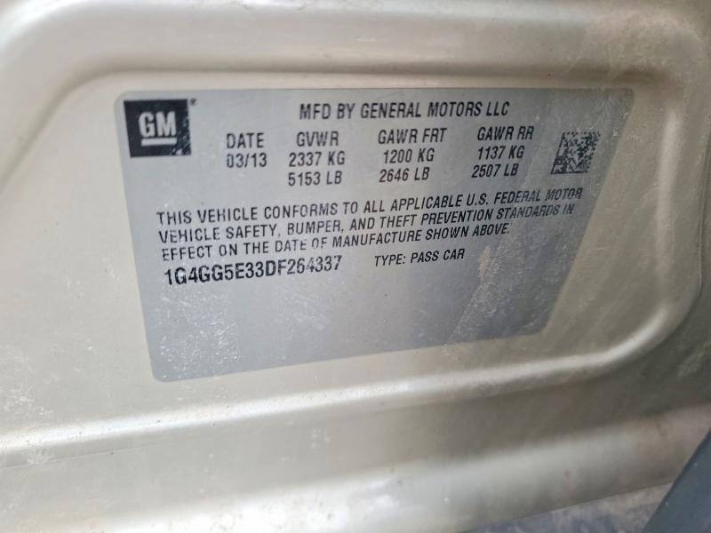 Продажа на аукционе авто 2013 Buick Lacrosse, vin: 1G4GG5E33DF264337, номер лота: 45588246