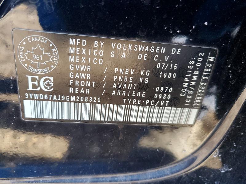 Aukcja sprzedaży 2016 Volkswagen Jetta, vin: 3VWD67AJ9GM208320, numer aukcji: 78665345