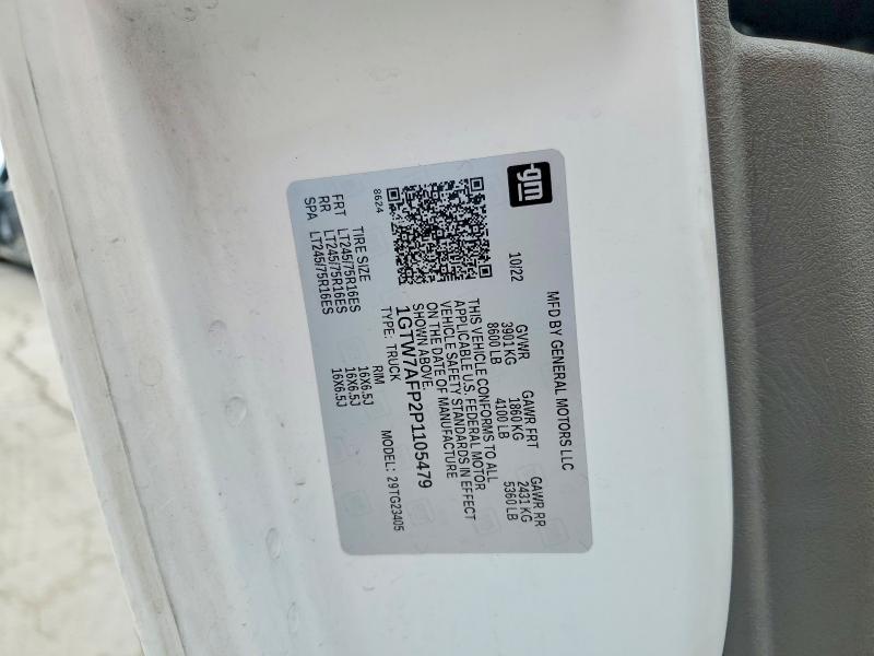 Aukcja sprzedaży 2023 Gmc Savana, vin: 1GTW7AFP2P1105479, numer aukcji: 45457936