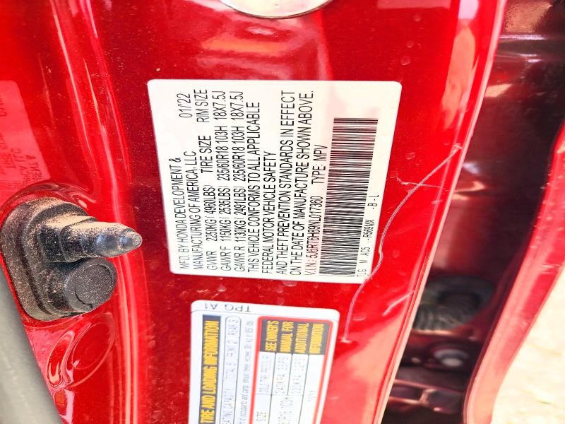 Продажа на аукционе авто 2022 Honda Cr-v, vin: 5J6RT6H89NL017360, номер лота: 47689496