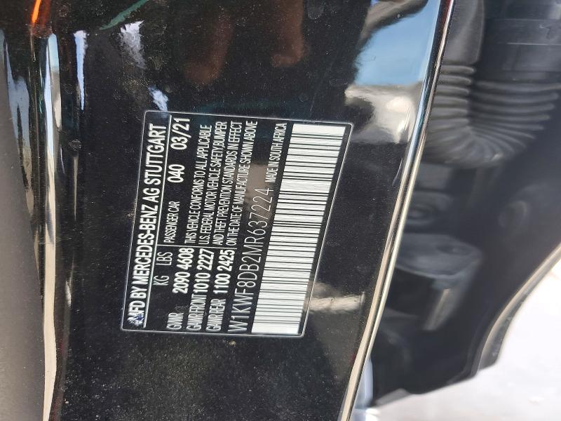Aukcja sprzedaży 2021 Mercedes-benz C, vin: W1KWF8DB2MR637224, numer aukcji: 46240626