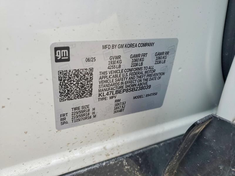 79778465 :رقم المزاد ، KL47LBEP8SB238039 vin ، 2025 Buick Envista مزاد بيع