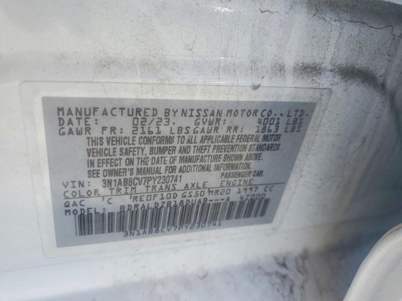 Продаж на аукціоні авто 2023 Nissan Sentra, vin: 3N1AB8CV7PY230741, номер лоту: 42055966