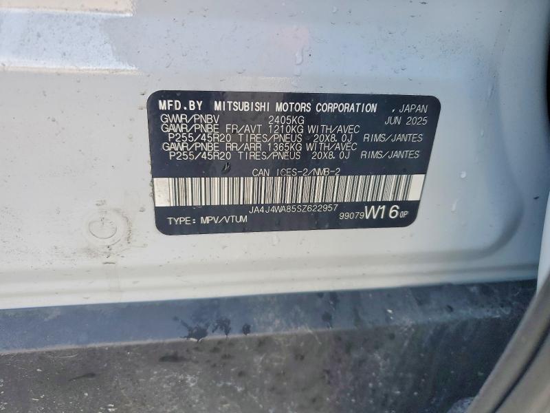 Aukcja sprzedaży 2025 Mitsubishi Outlander, vin: JA4J4WA85SZ622957, numer aukcji: 46885566