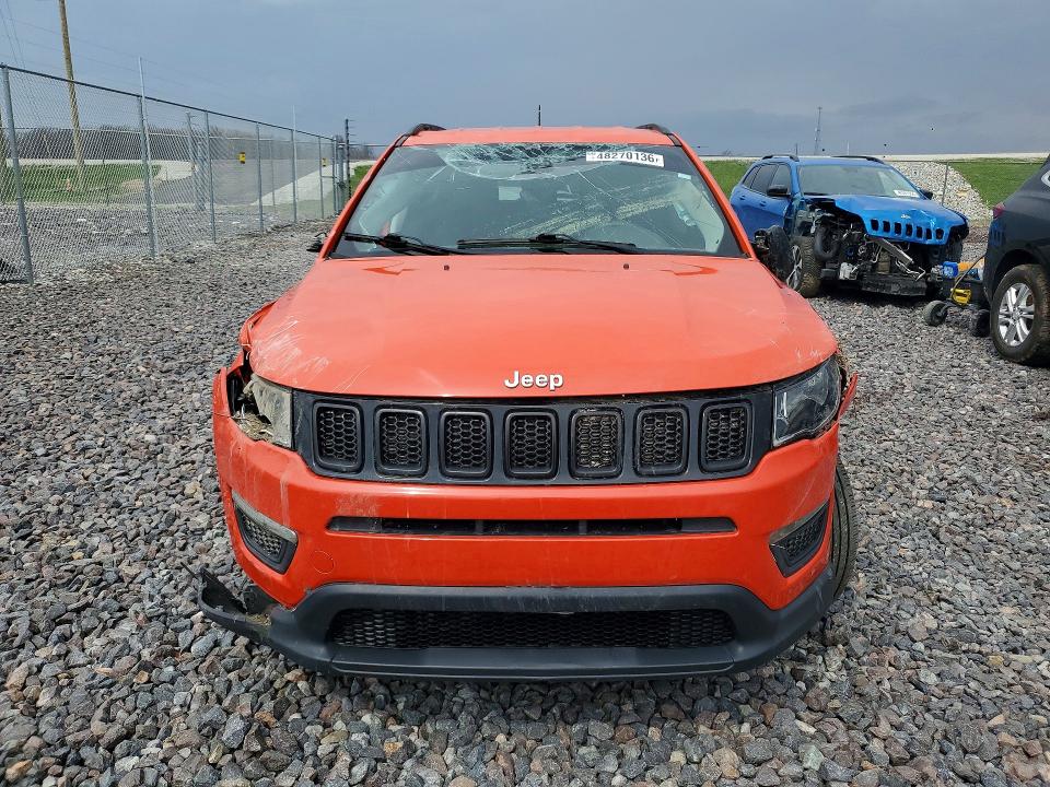 2021 Jeep Compass მანქანა იყიდება აუქციონზე, vin: 3C4NJDAB6MT507522, აუქციონის ნომერი: 48270136