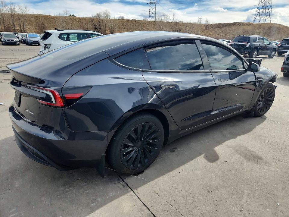 2025 Tesla Model 3 მანქანა იყიდება აუქციონზე, vin: 5YJ3E1EB0SF007906, აუქციონის ნომერი: 79206985