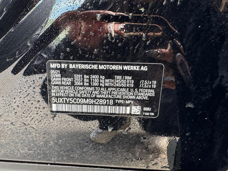 Aukcja sprzedaży 2021 Bmw X3, vin: 5UXTY5C09M9H28918, numer aukcji: 47774636