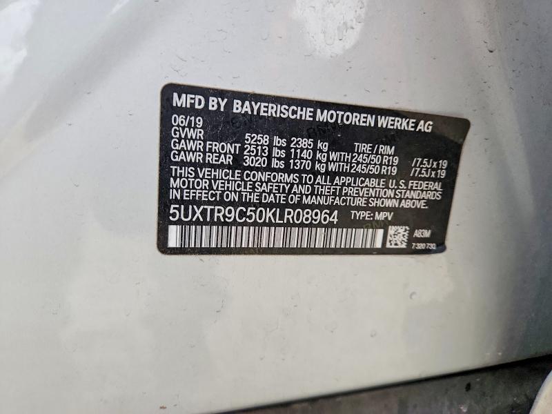 Продажа на аукционе авто 2019 Bmw X3, vin: 5UXTR9C50KLR08964, номер лота: 79471945