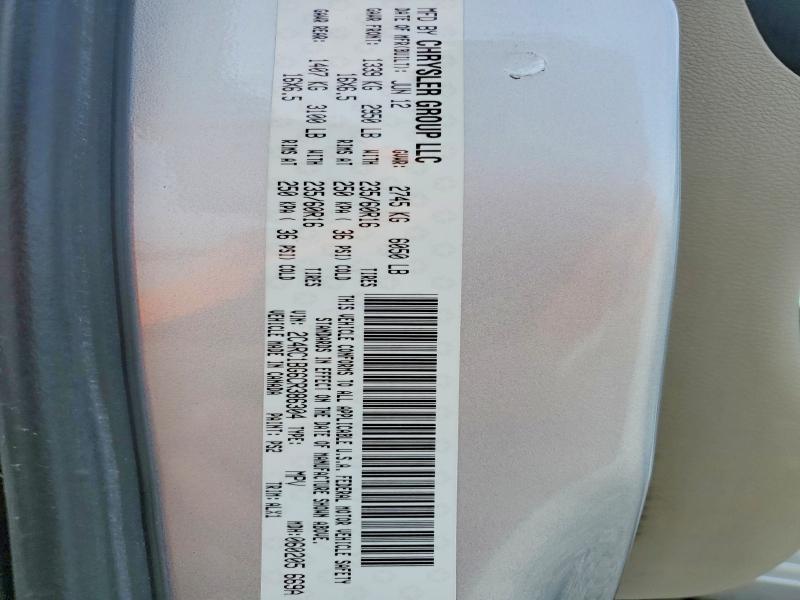 Продажа на аукционе авто 2012 Chrysler Town & Country, vin: 2C4RC1BG6CR386304, номер лота: 47863536
