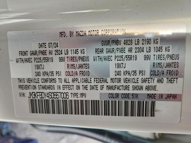 Aukcja sprzedaży 2025 Mazda Cx-5, vin: JM3KFBDY4S0557006, numer aukcji: 79570225