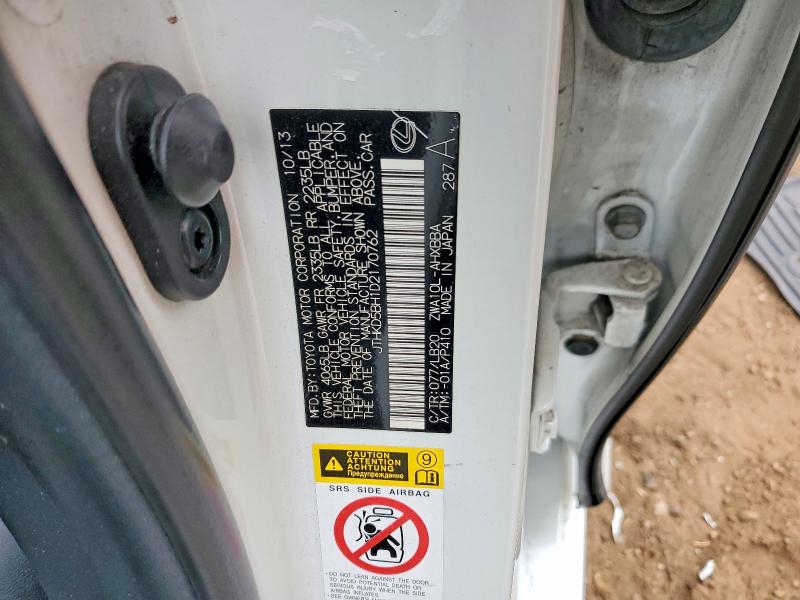 48013096 :رقم المزاد ، JTHKD5BH1D2170762 vin ، 2013 Lexus Ct 200h مزاد بيع