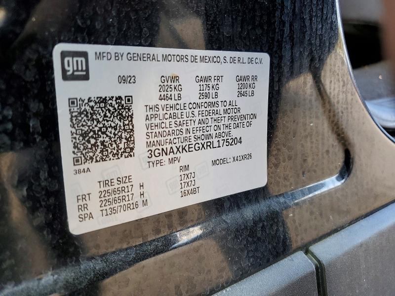 Продаж на аукціоні авто 2024 Chevrolet Equinox, vin: 3GNAXKEGXRL175204, номер лоту: 79540805
