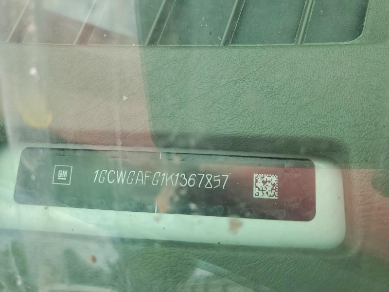 Продаж на аукціоні авто 2019 Chevrolet Express G2500, vin: 1GCWGAFG1K1367857, номер лоту: 48255986