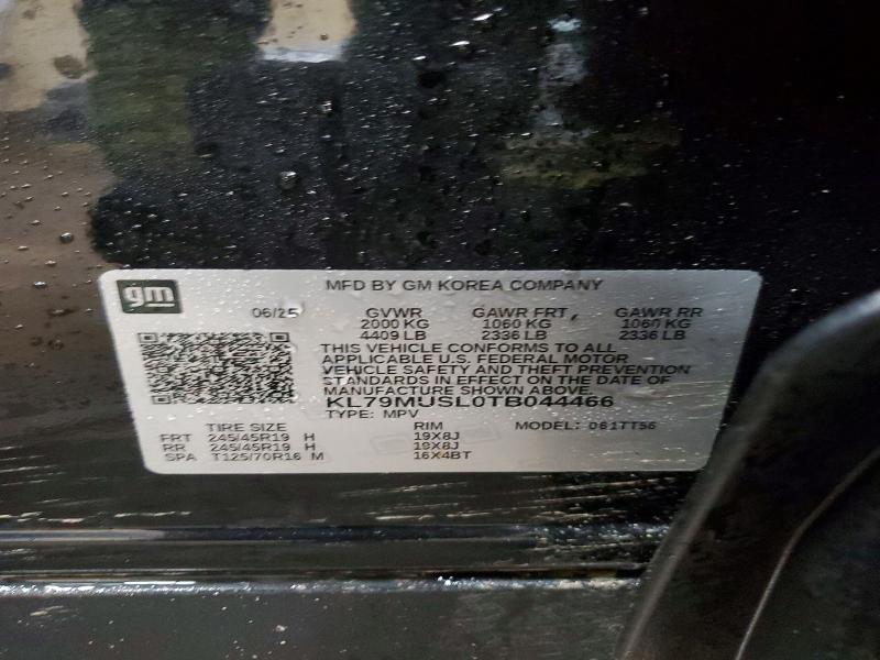 Продаж на аукціоні авто 2026 Chevrolet Trailblazer, vin: KL79MUSL0TB044466, номер лоту: 45760616