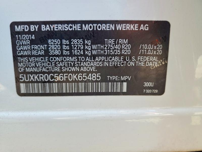 Aukcja sprzedaży 2015 Bmw X5, vin: 5UXKR0C56F0K65485, numer aukcji: 79649785