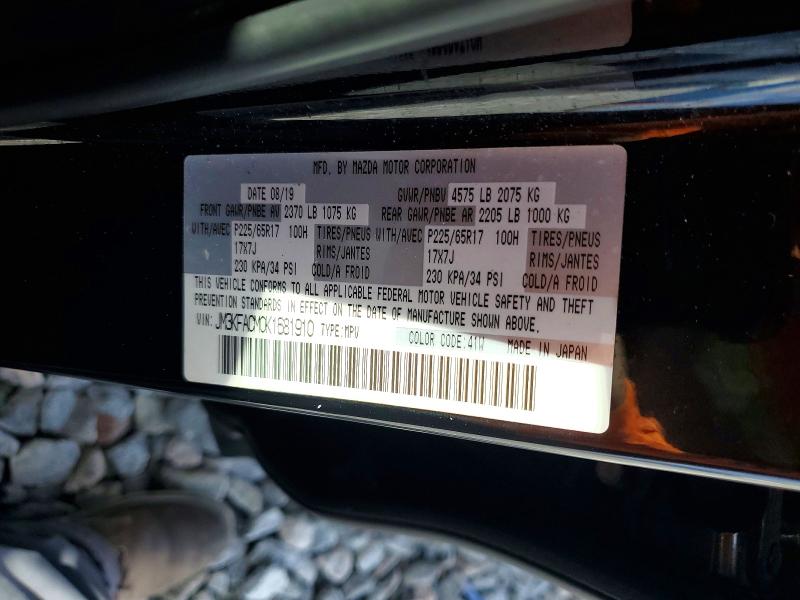 41878636 :رقم المزاد ، JM3KFACM0K1681910 vin ، 2019 Mazda Cx-5 مزاد بيع