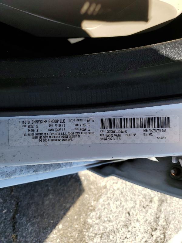47220376 :رقم المزاد ، 1C3CCBBB1DN539741 vin ، 2013 Chrysler 200 مزاد بيع