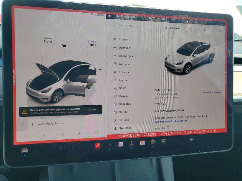 41868616 :رقم المزاد ، 7SAYGDEEXPF788262 vin ، 2023 Tesla Model Y مزاد بيع