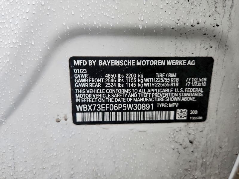 Продажа на аукционе авто 2023 Bmw X1, vin: WBX73EF06P5W30891, номер лота: 45751456