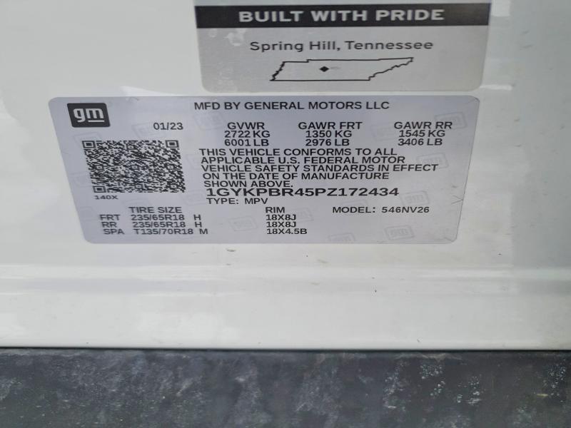 2023 Cadillac Xt6 მანქანა იყიდება აუქციონზე, vin: 1GYKPBR45PZ172434, აუქციონის ნომერი: 78432045
