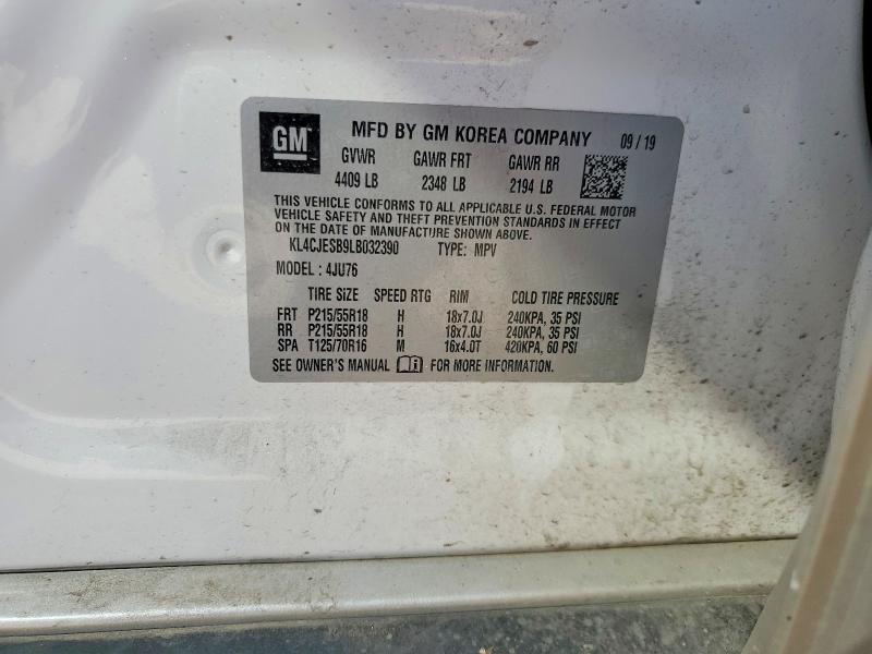 Продаж на аукціоні авто 2020 Buick Encore, vin: KL4CJESB9LB032390, номер лоту: 46901906