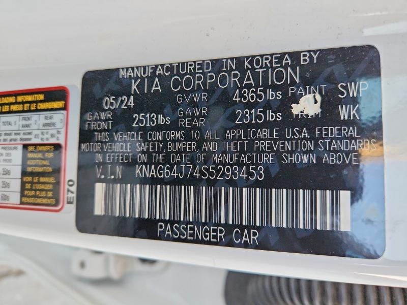 Продажа на аукционе авто 2025 Kia K5, vin: KNAG64J74S5293453, номер лота: 45455746