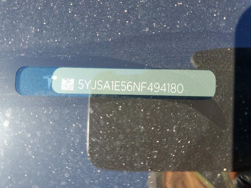 Aukcja sprzedaży 2022 Tesla Model S, vin: 5YJSA1E56NF494180, numer aukcji: 79977615