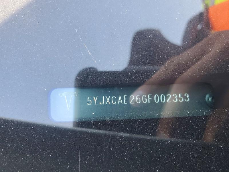 Aukcja sprzedaży 2016 Tesla Model X, vin: 5YJXCAE26GF002353, numer aukcji: 46199216