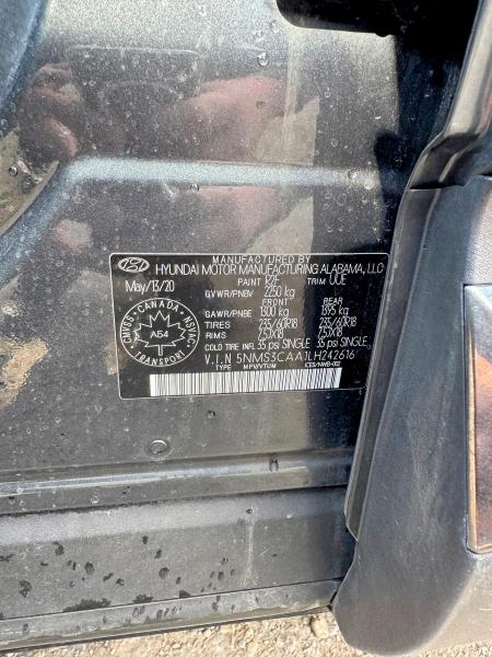 47472186 :رقم المزاد ، 5NMS3CAA1LH242616 vin ، 2020 Hyundai Santa Fe مزاد بيع