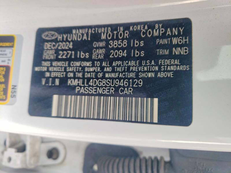 Aukcja sprzedaży 2025 Hyundai Elantra, vin: KMHLL4DG8SU946129, numer aukcji: 41840086