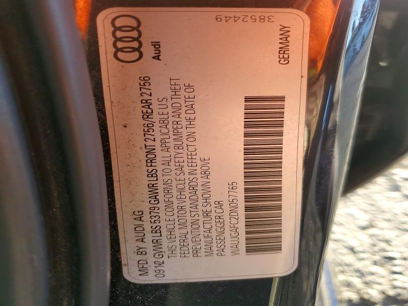 Продаж на аукціоні авто 2013 Audi A6, vin: WAUJGAFC2DN057765, номер лоту: 79653495