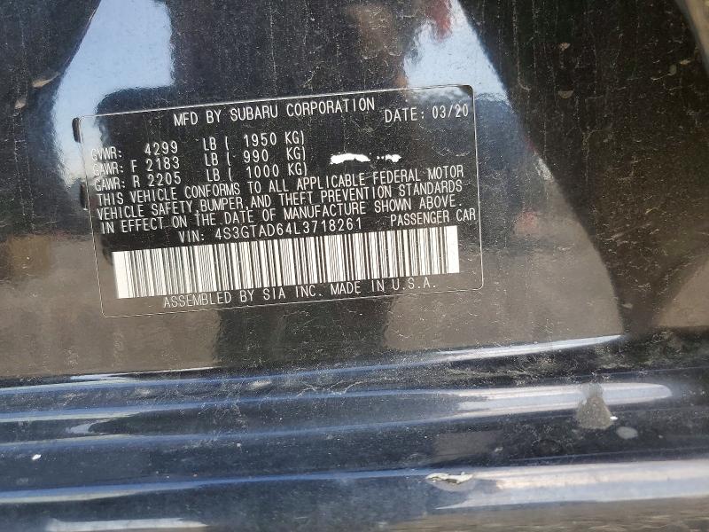 Aukcja sprzedaży 2020 Subaru Impreza, vin: 4S3GTAD64L3718261, numer aukcji: 45963096