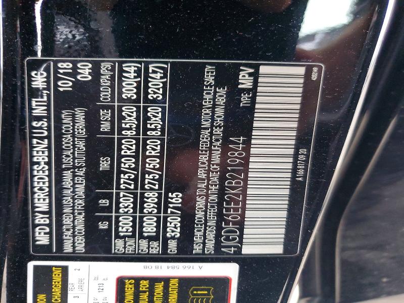 Продажа на аукционе авто 2019 Mercedes-benz Gls, vin: 4JGDF6EE2KB219844, номер лота: 41878976