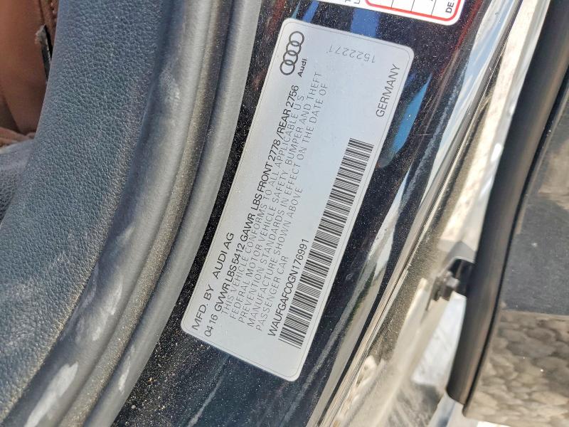 Продаж на аукціоні авто 2016 Audi A6, vin: WAUFGAFC0GN176991, номер лоту: 47606666