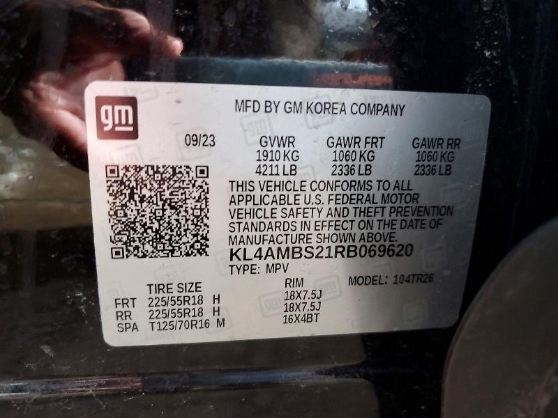 2024 Buick Encore Gx მანქანა იყიდება აუქციონზე, vin: KL4AMBS21RB069620, აუქციონის ნომერი: 47375166