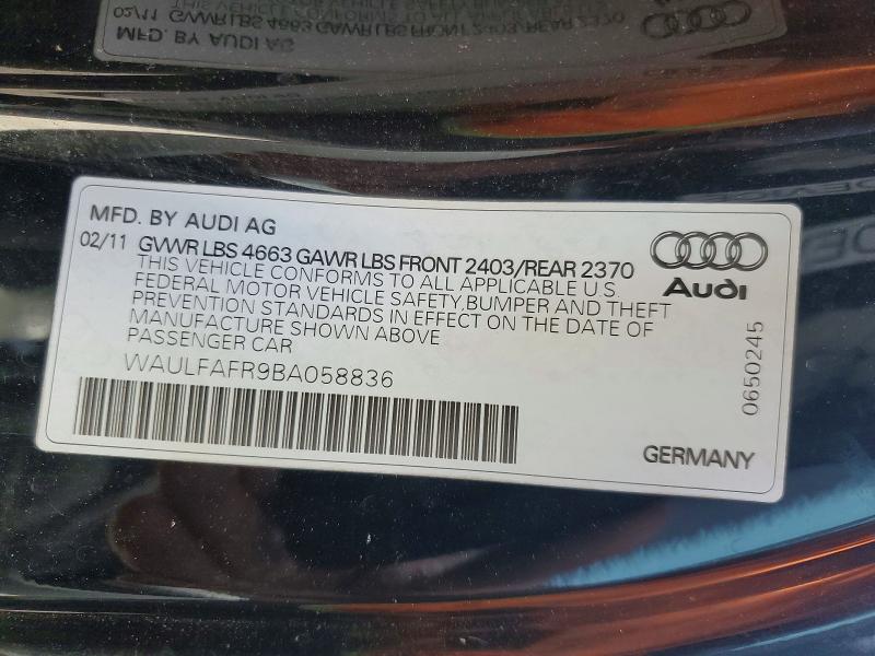 Aukcja sprzedaży 2011 Audi A5, vin: WAULFAFR9BA058836, numer aukcji: 45488236