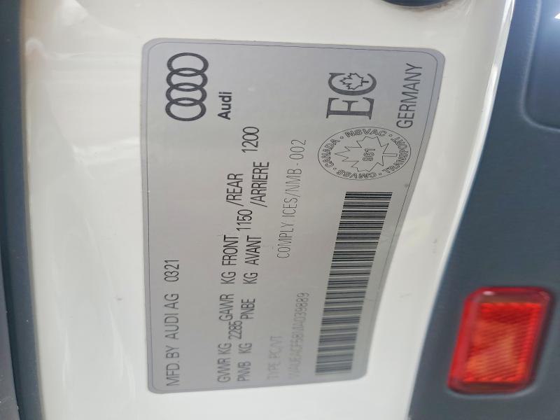 Продажа на аукционе авто 2021 Audi A5, vin: WAUEACF58MA039889, номер лота: 41767086