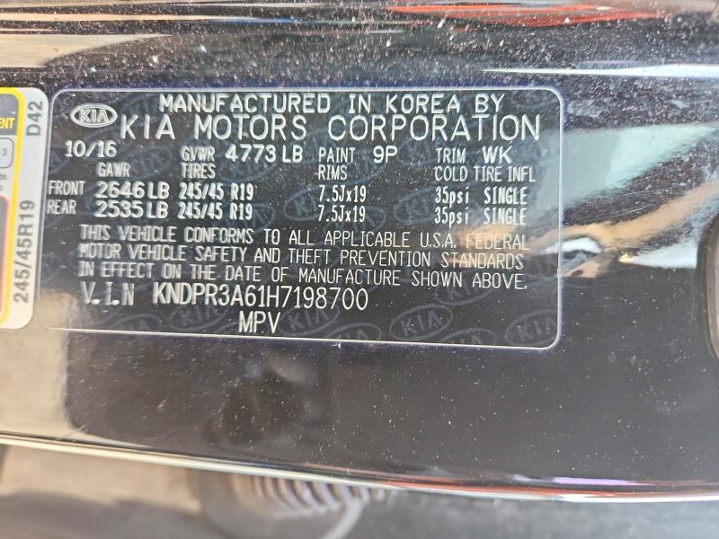 Aukcja sprzedaży 2017 Kia Sportage, vin: KNDPR3A61H7198700, numer aukcji: 47524176