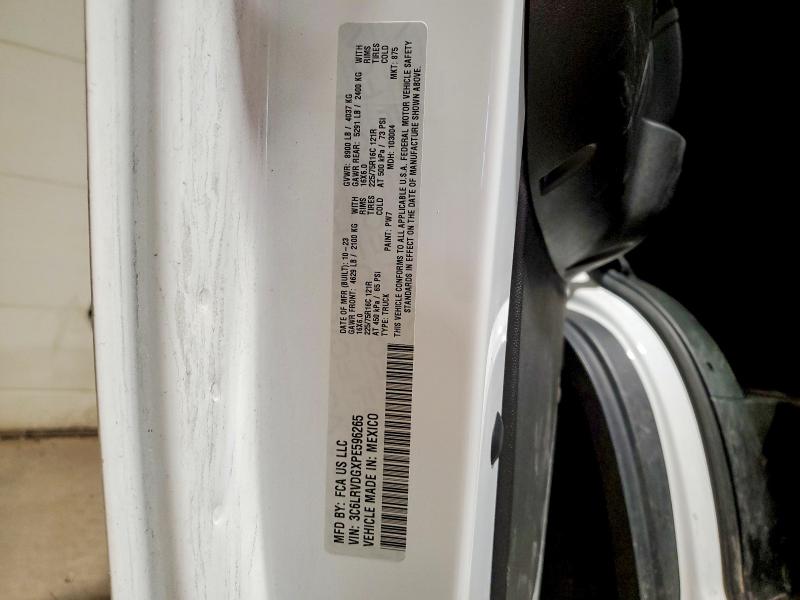 Продажа на аукционе авто 2023 Ram Promaster 2500, vin: 3C6LRVDGXPE596265, номер лота: 46641886
