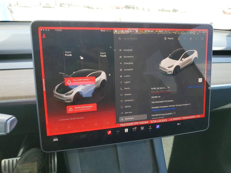 2023 Tesla Model Y მანქანა იყიდება აუქციონზე, vin: 7SAYGDEF7PF740064, აუქციონის ნომერი: 79990405