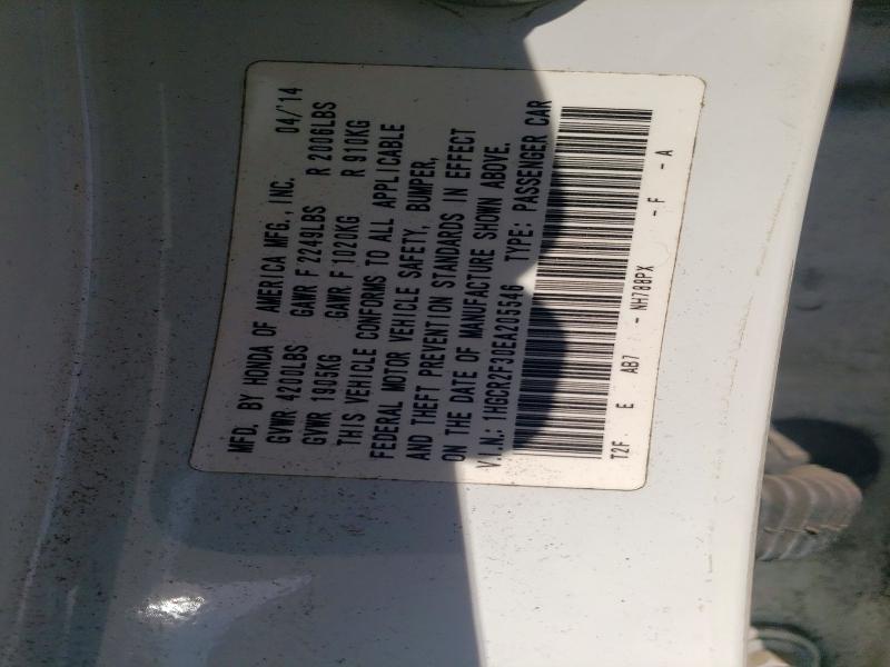 Aukcja sprzedaży 2014 Honda Accord, vin: 1HGCR2F30EA205546, numer aukcji: 46695716