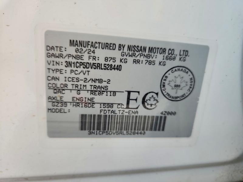 Aukcja sprzedaży 2024 Nissan Kicks, vin: 3N1CP5DV5RL528440, numer aukcji: 79804655