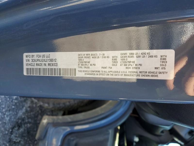 Продажа на аукционе авто 2020 Ram Promaster 3500, vin: 3C6URVJGXLE136512, номер лота: 41913116