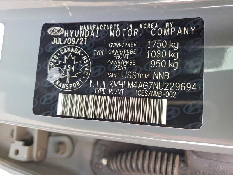 Продажа на аукционе авто 2022 Hyundai Elantra, vin: KMHLM4AG7NU229694, номер лота: 78724435
