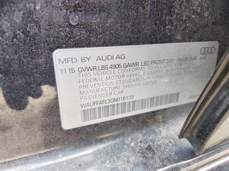 Aukcja sprzedaży 2016 Audi A4, vin: WAUFFAFL3GN018129, numer aukcji: 46897046