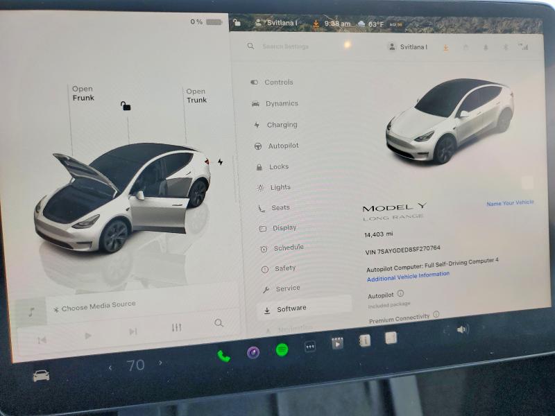 Продаж на аукціоні авто 2025 Tesla Model Y, vin: 7SAYGDED8SF270764, номер лоту: 46949306