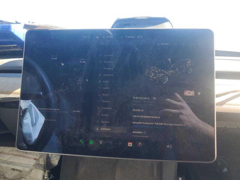 Aukcja sprzedaży 2022 Tesla Model 3, vin: 5YJ3E1EB5NF204834, numer aukcji: 46821486